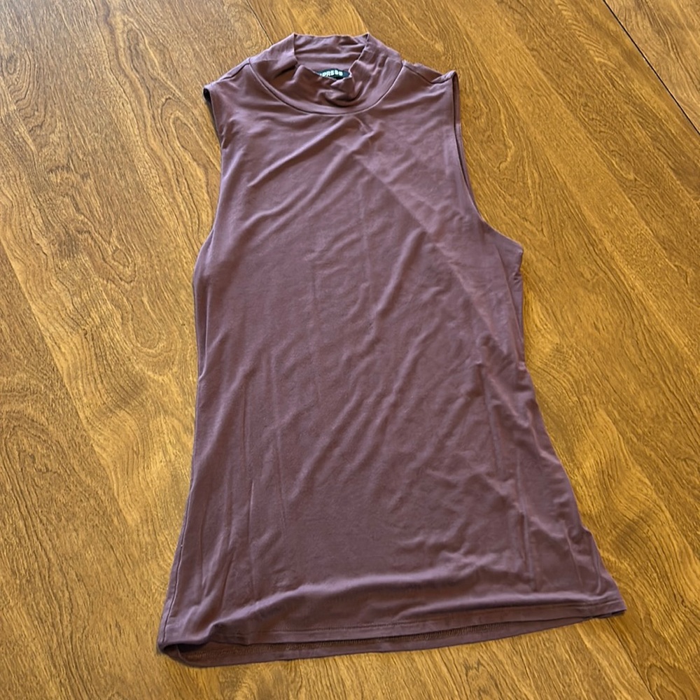 S, Express, Pink, Turtle-Neck, Form-Fitting, Fashion Tank Top